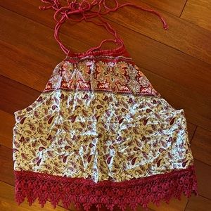 Red Halter Top